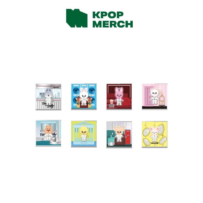 [Voorbestelling] Stray Kids - SKZOO Spinning Magnet - THIS & THAT Wolf Chan white