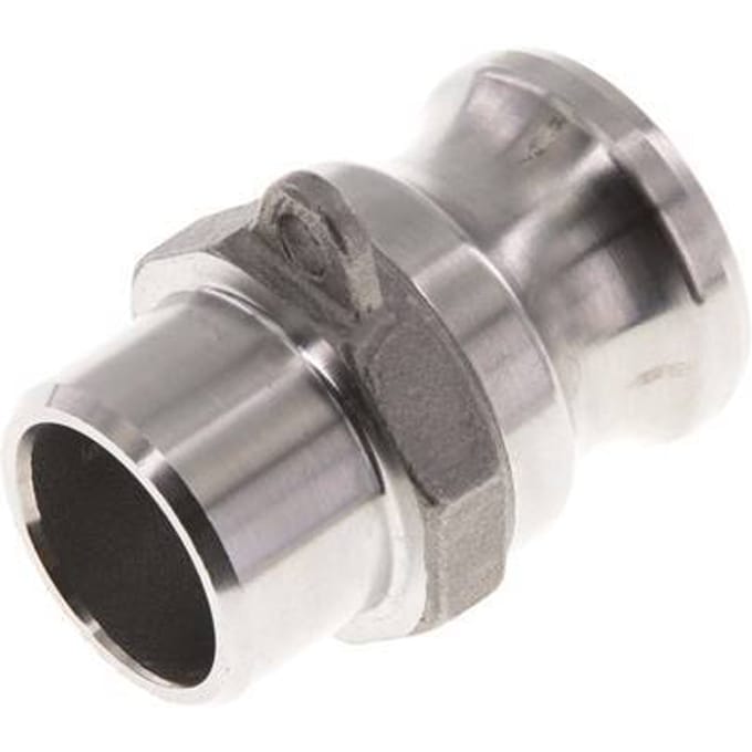 Camlock DN 20 (3/4'') Koppeling RVS met lasuiteinde (26.9 mm) Type F (AS) MIL-C-27487