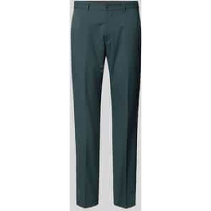 Slim fit pantalon met riemlussen
