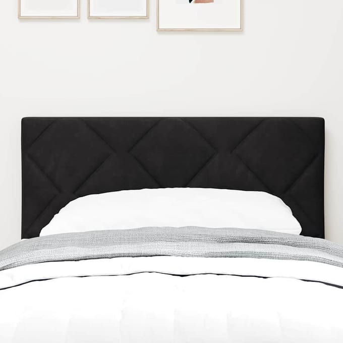 vidaXL - Hoofdbord - Zwart - 80 - cm - Fluweel