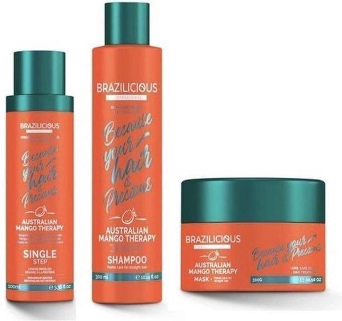 BraziliCious Keratine Kit Australian Mango 100 ml  300 ml  250 ml