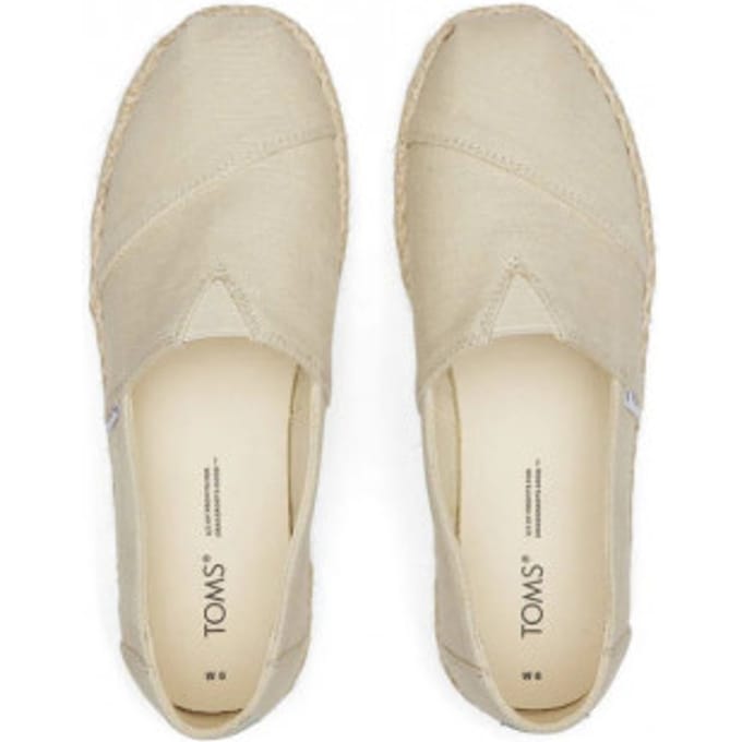 Toms Alpargata Platform Rope Espadrilles - Dames - Beige - Maat 39
