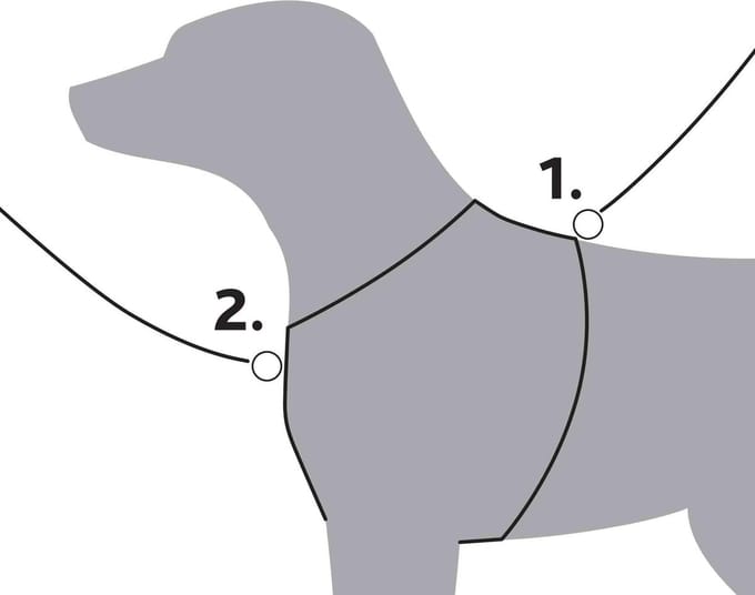 Trixie Hondentuig Premium Y-Tuig Zwart