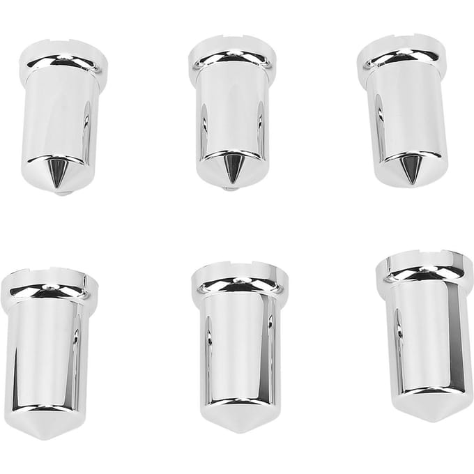 Wieldopmoer Covers ABS Chroom Plastic Anti-Roest 33mm Geflensde Wieldopmoer Kappen voor Vrachtwagens Opleggers en white