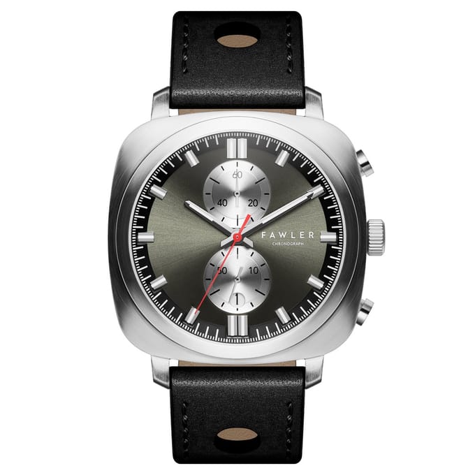 Callao | Zwart Kussenvormig Horloge