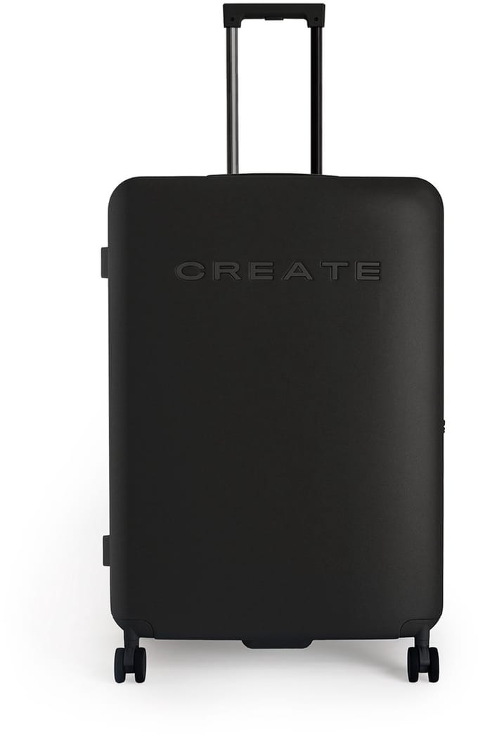 CREATE - Harde polycarbonaat koffer met TSA-slot en multidirectionele wielen - Zwart - Check-in L - LUGGAGE STUDIO