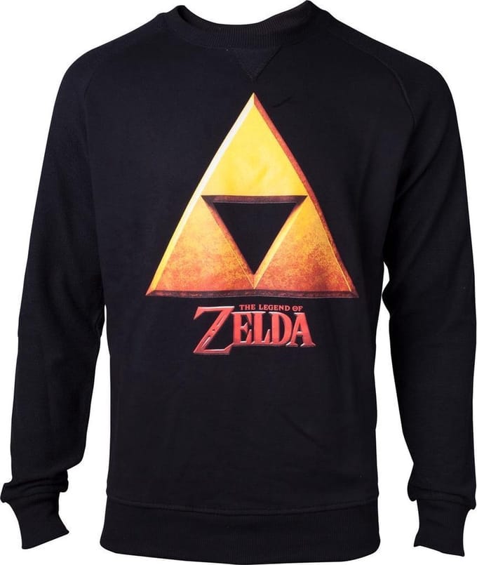 Zelda - Gold Triforce Crest Mens Sweater - XL