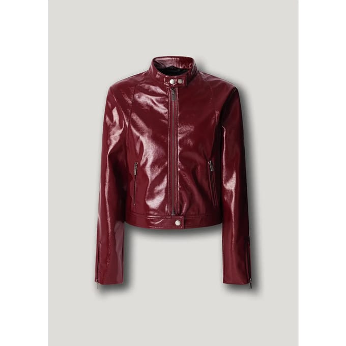 Leren jas voor vrouwen Pepe Jeans Ruby