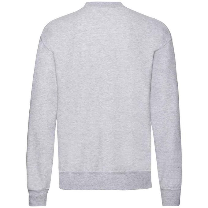 Fruit of the Loom Unisex Volwassen Polycotton Set-in Sweatshirt (Heather Grijs)