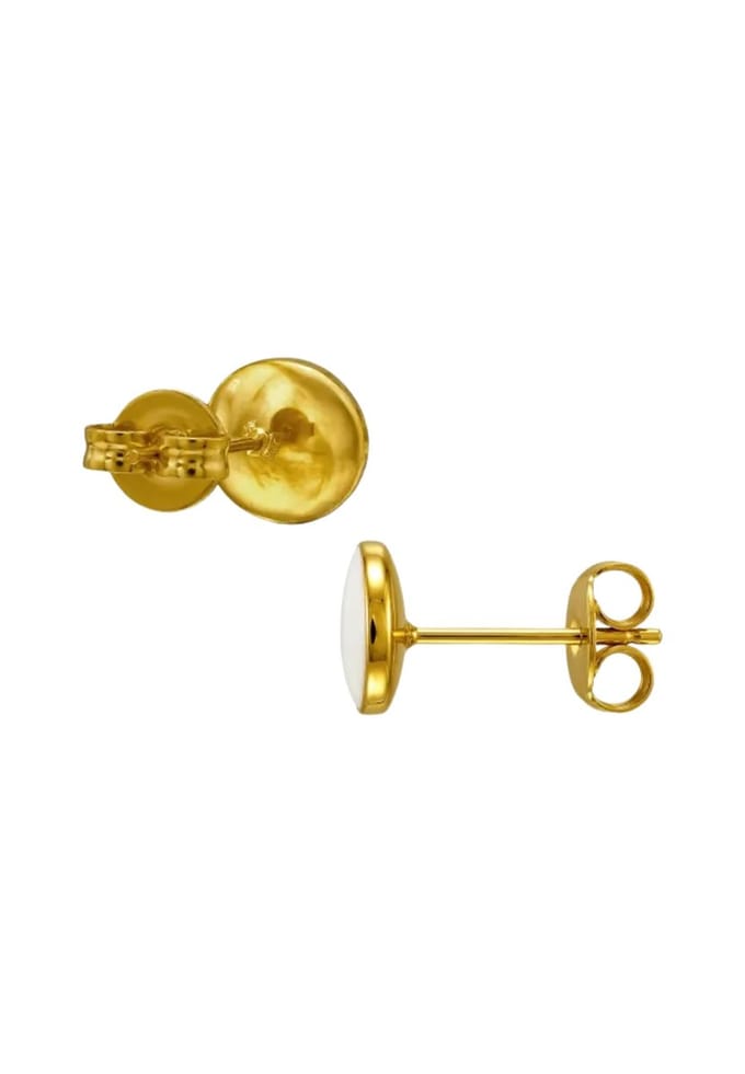Oorbellen aus Edelstahl in Goldfarbe mit Epoxid
