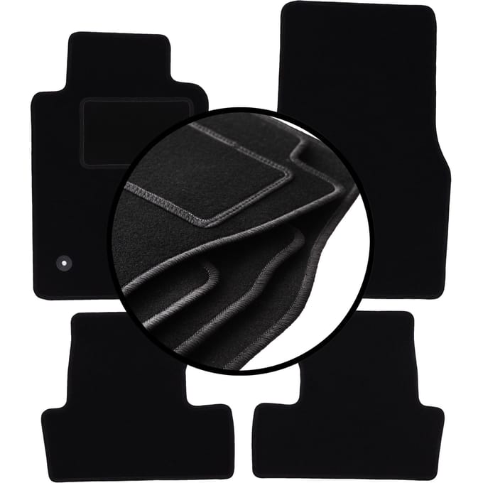 Complete set veloursmatten voor: Ford Mustang MK5 coupé (2004-2014)