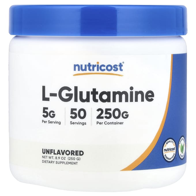 Nutricost, L-Glutamine, Zonder smaak, 250g (8.9oz)
