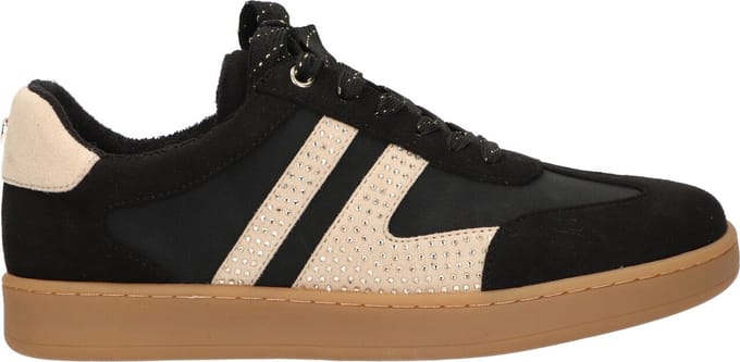 La Strada Sneaker Zwart Beige Textiel - Damesschoenen - Maat - 36