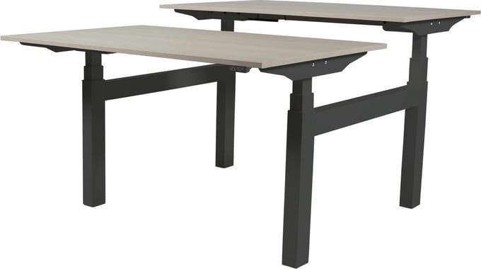 Zit Sta Bureau (2pp) - Elek 140x80/80 Havana Kersen - zw frame