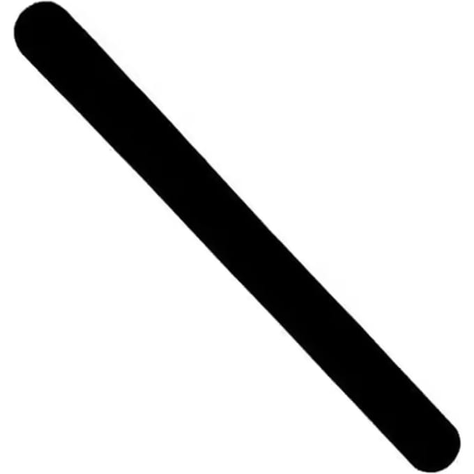 Zwarte ronde padelracketbeschermer