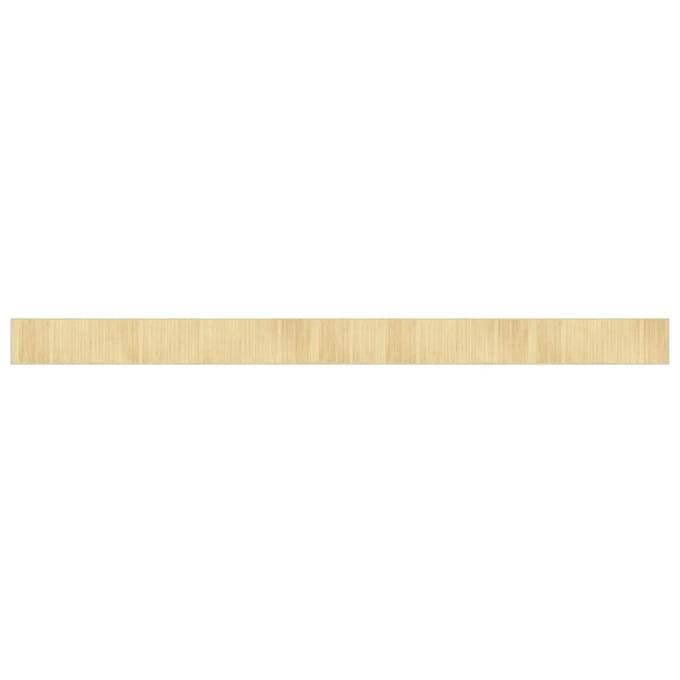 vidaXL - Vloerkleed - rechthoekig - 70x1000 - cm - bamboe - lichtnaturel