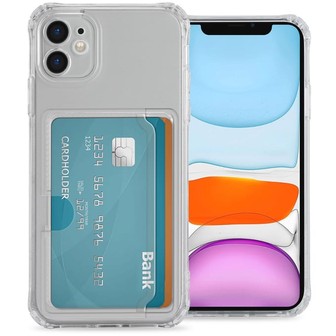 imoshion Softcase Backcover met pasjeshouder voor de Apple iPhone 11 - Transparant