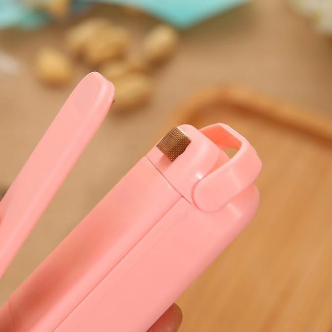 Vacuüm Voedsel Sealer Plastic Zak Warmteafdichting Snacks Sealer Machine Poly Tubing Plastic Zak Kit Tool wit