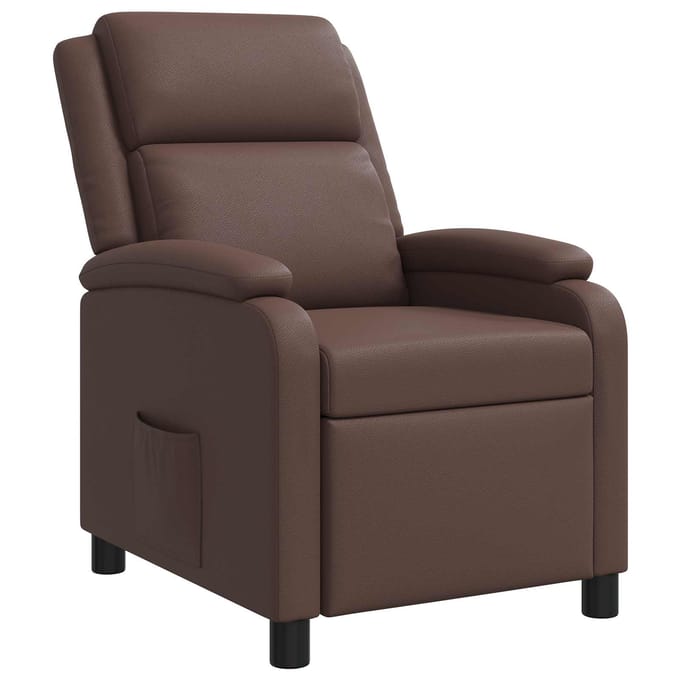 vidaXL - Recliner - Bruin - Kunstleer