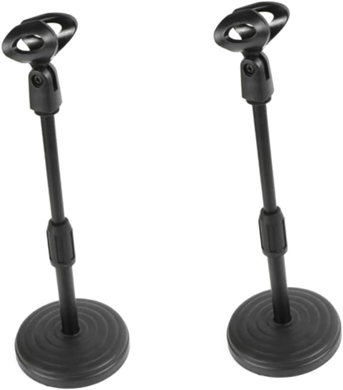Microfoon Beugel - Microfoonhouder Tafel - Handen Vrij - Verstelbaar - 35 cm Hoogte - Zwart