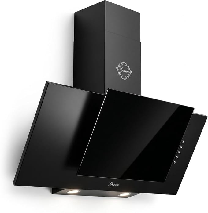 Afzuigkap - GURARI -GCH S 482 90 BL 90cm 1000 m³/h zwart glas