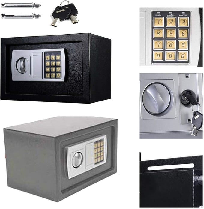 Digitale Kluis - Mini Safe Box - Waardevolle Spullen Beveiligen - Versterkt Stalen Deur