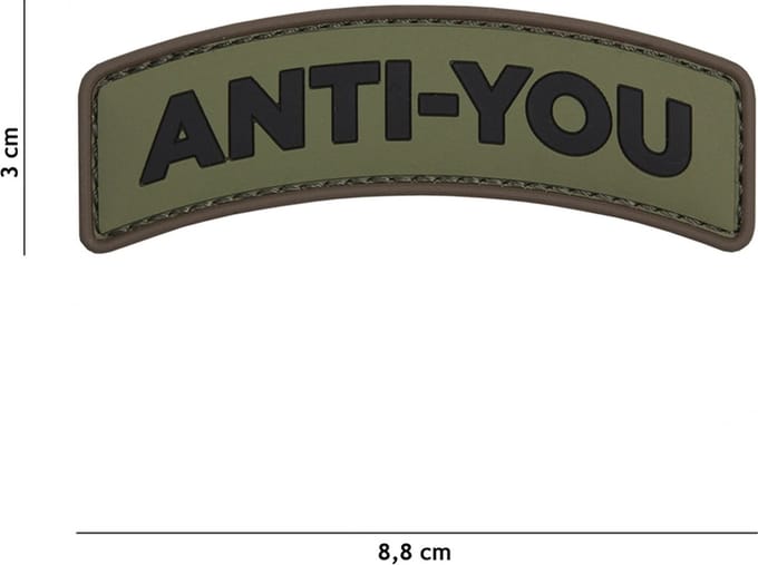 101 Inc Embleem 3D Pvc Anti-You Coyote   11119