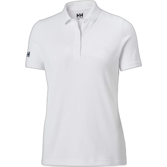 Helly Hansen Tech Crew Korte Mouw Poloshirt Wit L Vrouw