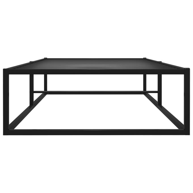 vidaXL - Bedframe - metaal - zwart - 100x200 - cm