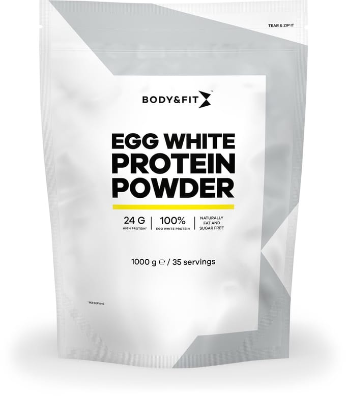 Body & Fit Egg White Protein Powder - Proteine Poeder / Eiwitshake - Puur ei-eiwit - 1000 gram (35 shakes)