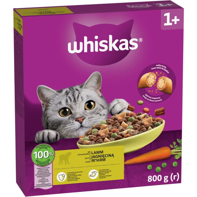 Whiskas 1+ Lam - 800 g