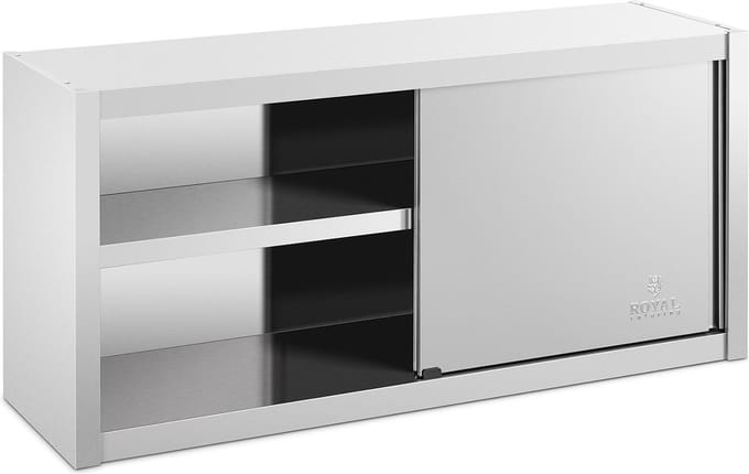 Royal Catering Roestvrijstalen hangkast - 120 x 45 cm 10011662