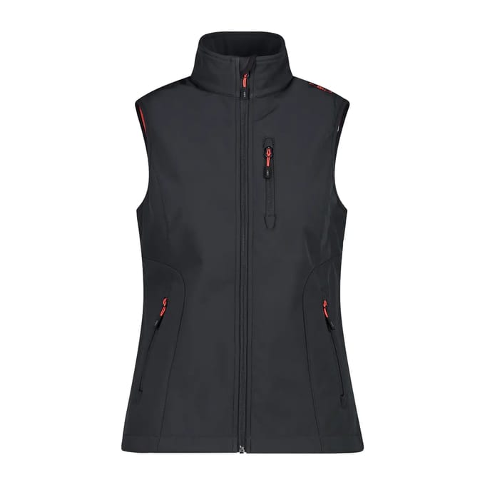 Dames softshell mouwloos jack CMP