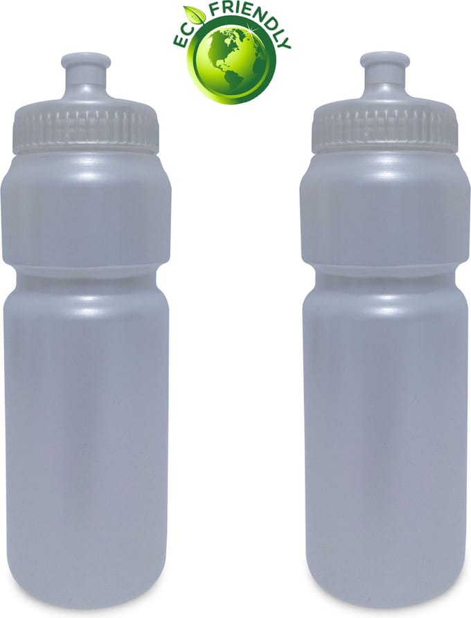 Drinkflessen 750ml x2 - 1.5Liter - Parelmoer