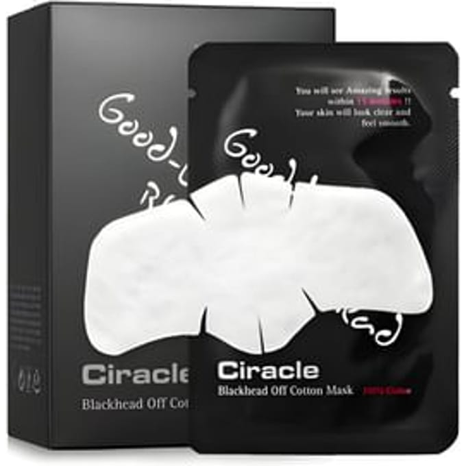 Ciracle Blackhead Off Katoenen Mask 20 Vel Set - Poriënreinigende Talgsmeltende Oplossing met 20 Katoenstaafjes & Schrapers