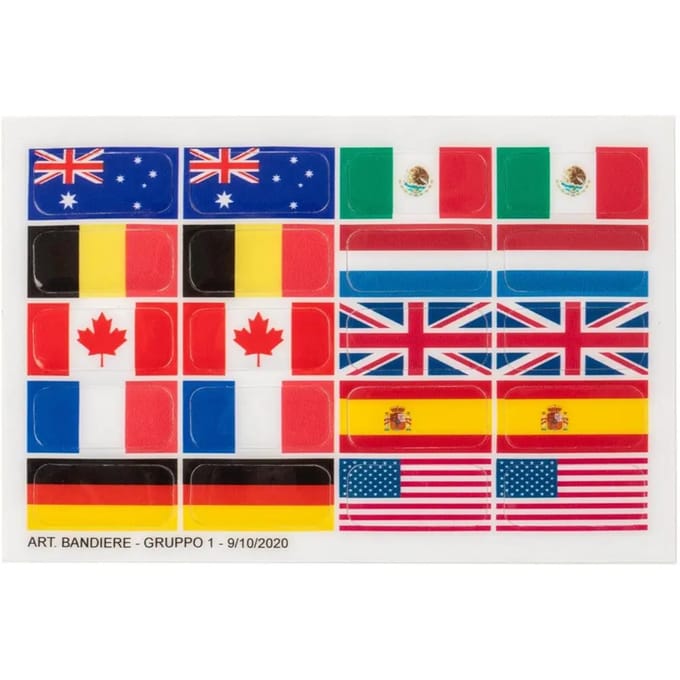 Riem bescherming Acavallo Flag Set For Opera Stirrups