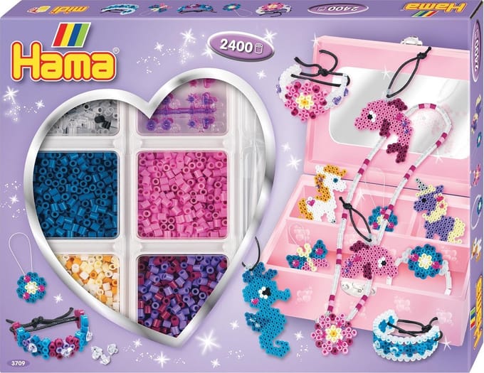 Hama - Sieradenset Strijkkralen Paars – 2400 stuks