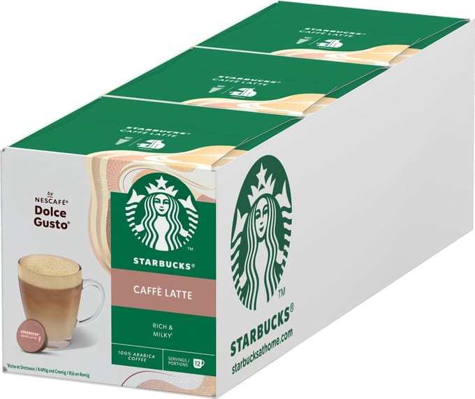 Starbucks by Dolce Gusto capsules Caffè Latte - 36 koffiecups voor 36 koppen koffie