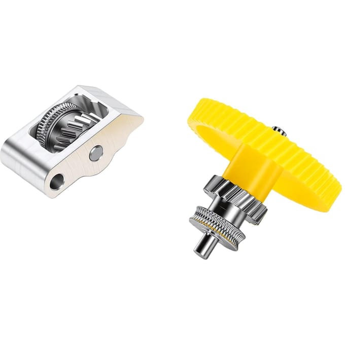 Vervanging Extruder Tandwielmontage voor Bambu Lab P2S Printer Metalen 3D Printer Extruder Tandwiel Kit Zilver zilver