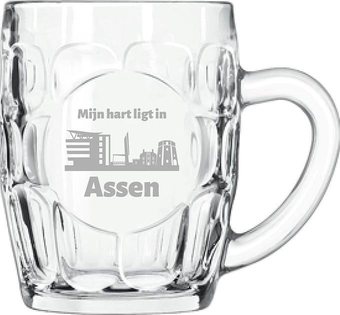 Gegraveerde Bierpul 55cl Assen