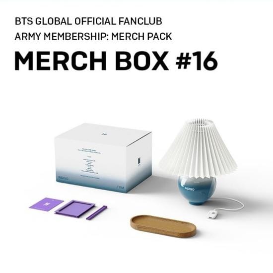 BTS Merch Box 16 (RM Indigo) Keramische Stemmingslamp