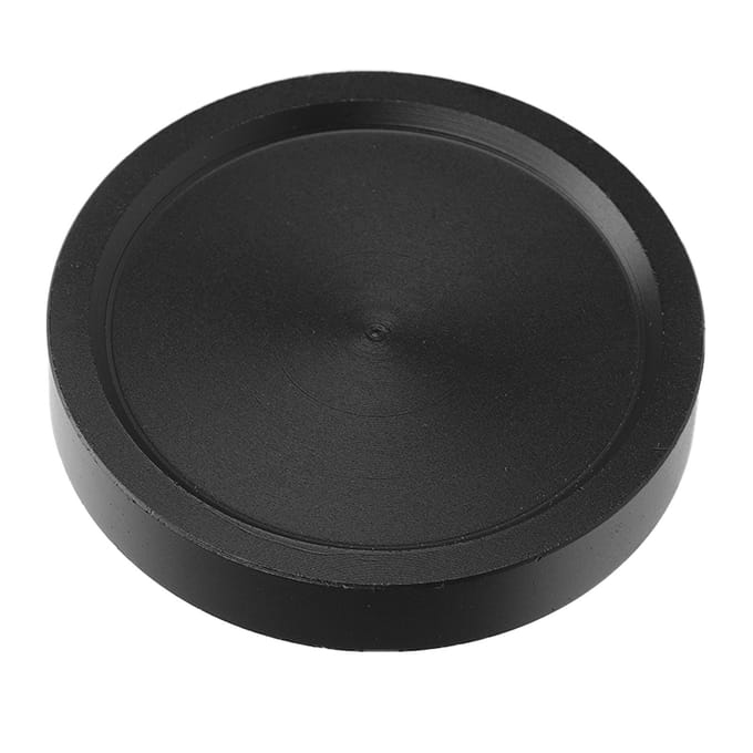 Bouchons anti-poussière pour oculaire de télescope M54x0,75 Couvercle d'objectif fileté interne Alliage d'aluminium Noir black