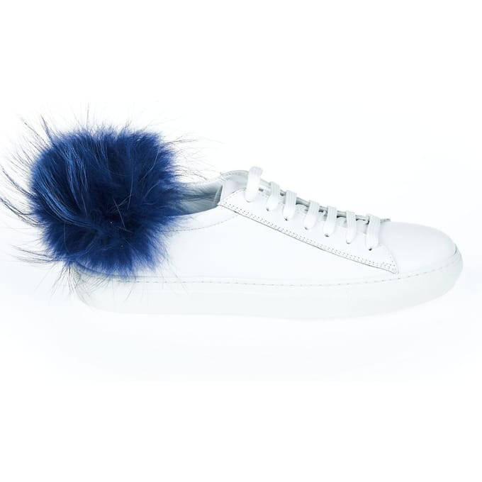 Mr&Mrs Italy Witte Lamsleer Dames Sneaker
