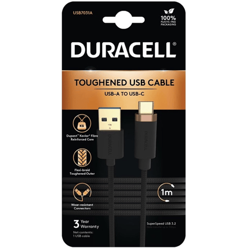 Duracell USB7031A stroomkabel zwart