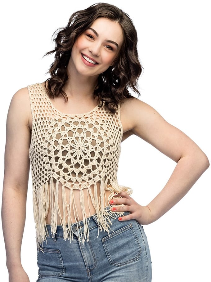 Boland - Top Sun loom (M) - Volwassenen - Hippie - Festival - Boho