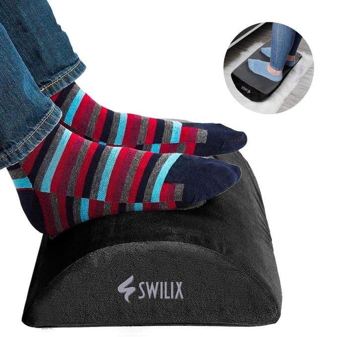 SWILIX ®  Ergonomisch Voetensteun - Kunststof - Zwart