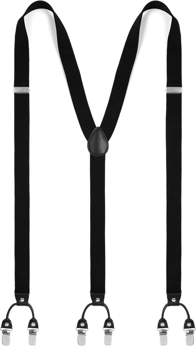 XL Smalle Zwarte Clipbretels