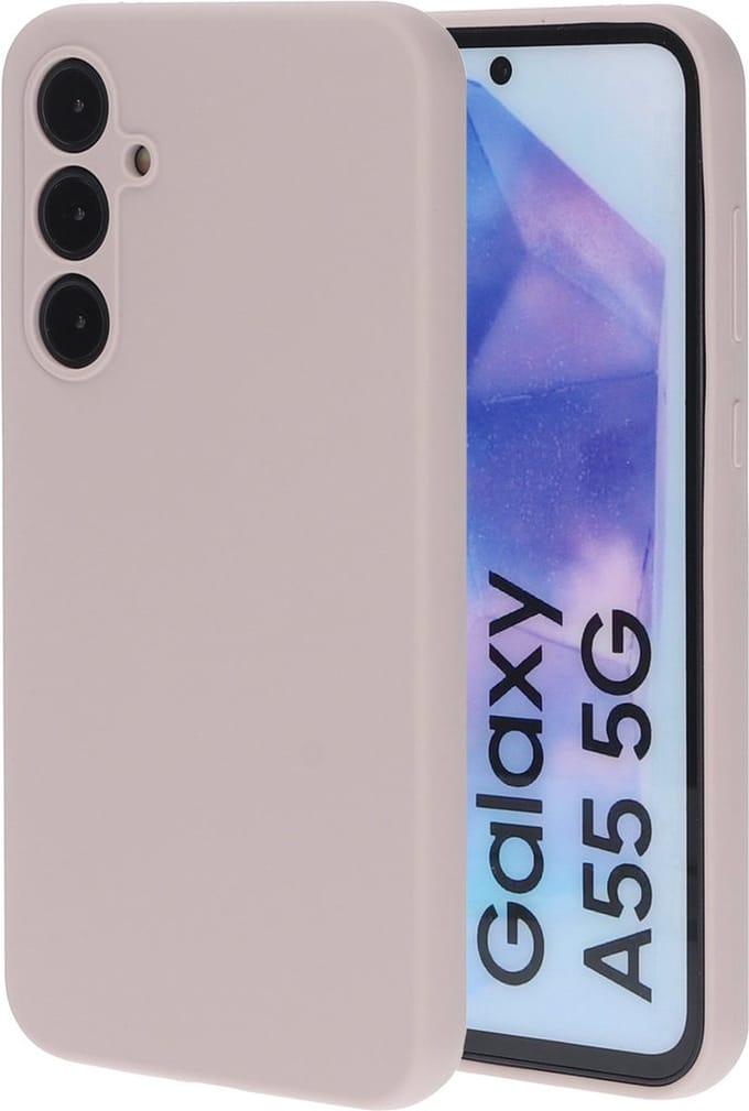 Mobiparts hoesje geschikt voor de Samsung Galaxy A55 - Siliconen - Roze
