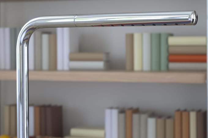 Thonet - Vloerlamp Lum 125 - verchroomd - zilver