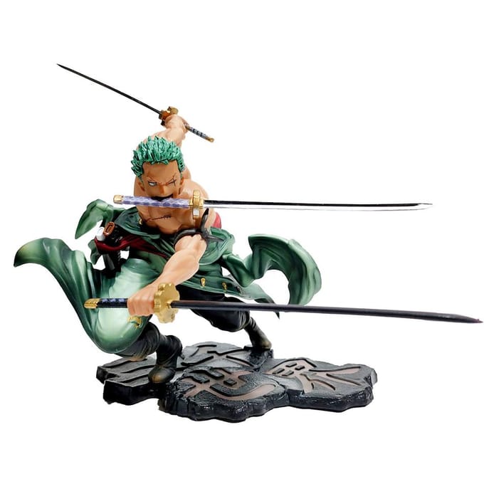 Figurine Anime One Piece Chaude 21cm Roronoa Zoro Trois Lames Sa-maximum Statue Manga Anime Modèle d'Action Modèle de Collection Jouet Enfant black